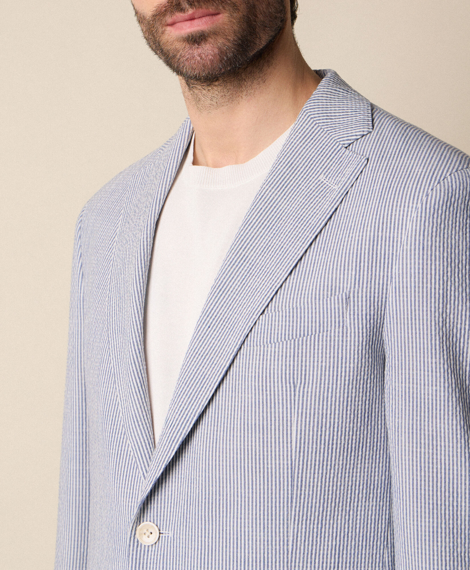 Seersucker Blazer
