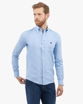 Brooks Brothers Slim Fit Oxford Pinpoint Non-Iron Button Down Shirt Blue