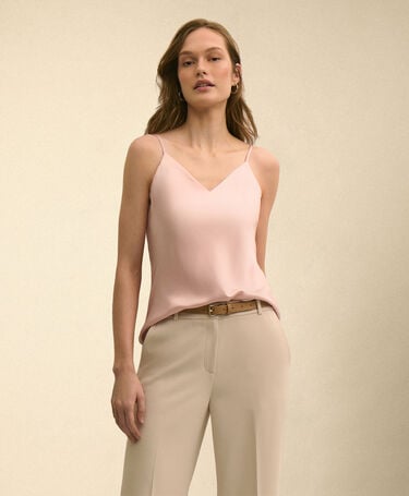 Brooks Brothers Top in Seta Charmeuse Rosa