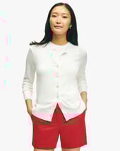 Brooks Brothers Supima Cotton Cardigan White