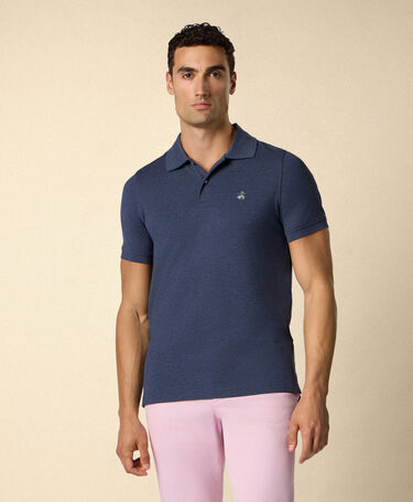 Brooks Brothers Golden Fleece Stretch Cotton Pique Polo Navy