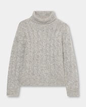 Brooks Brothers Brushed Lambswool Turtleneck Grey Melange
