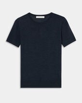 Brooks Brothers Kurzarm-Strick Relaxed aus Merinowolle Dunkelblau