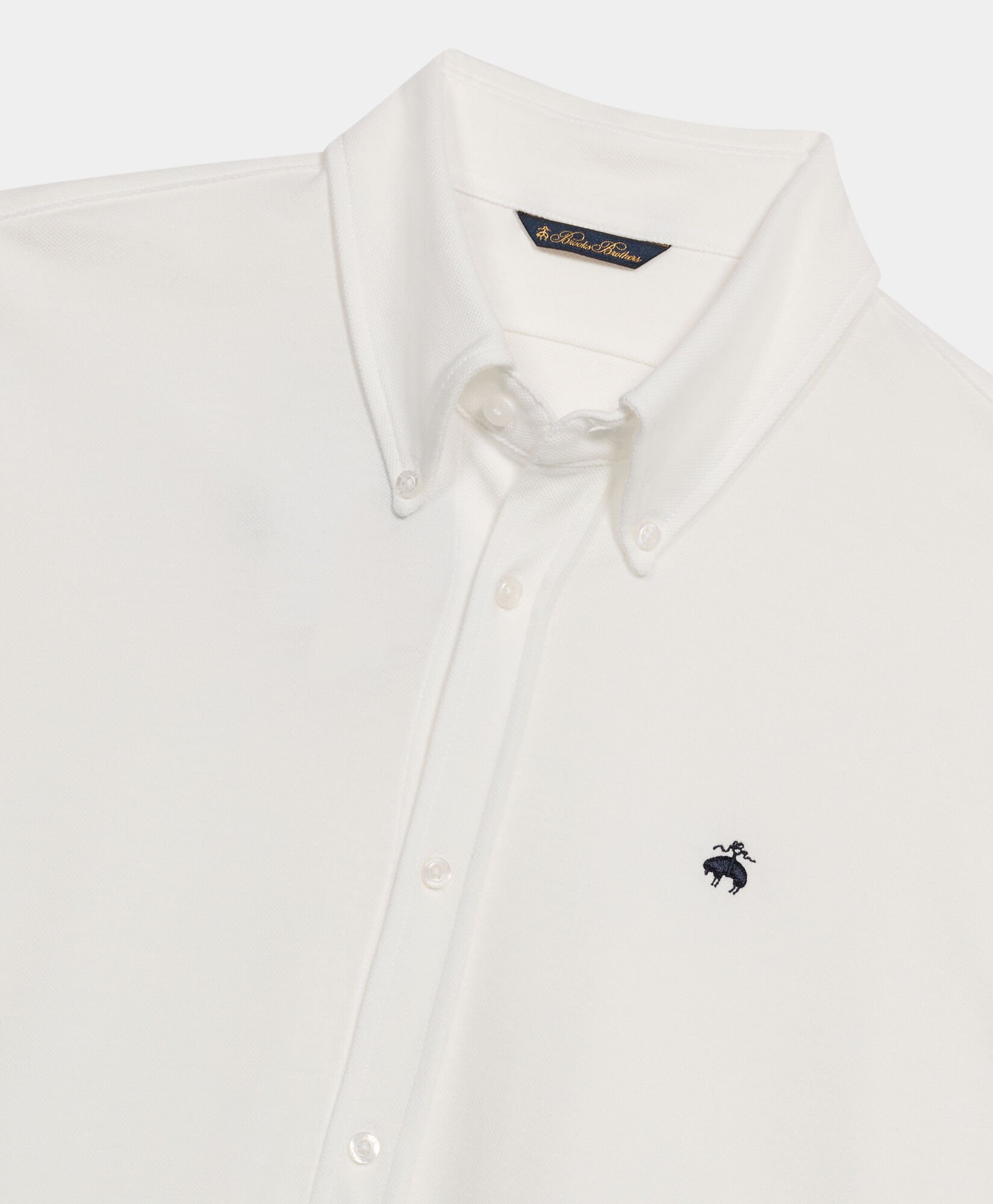 Polo aus Piqué mit Button-Down-Kragen