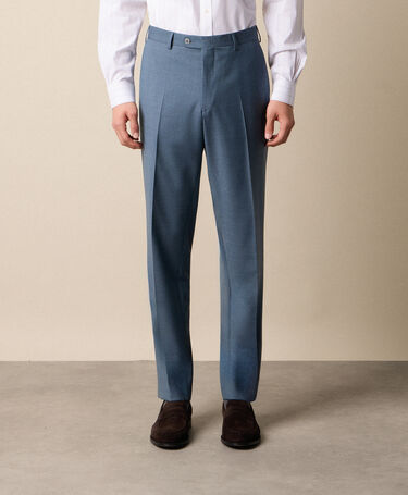 Brooks Brothers Pantalons en Laine Vierge Bleu Poudre