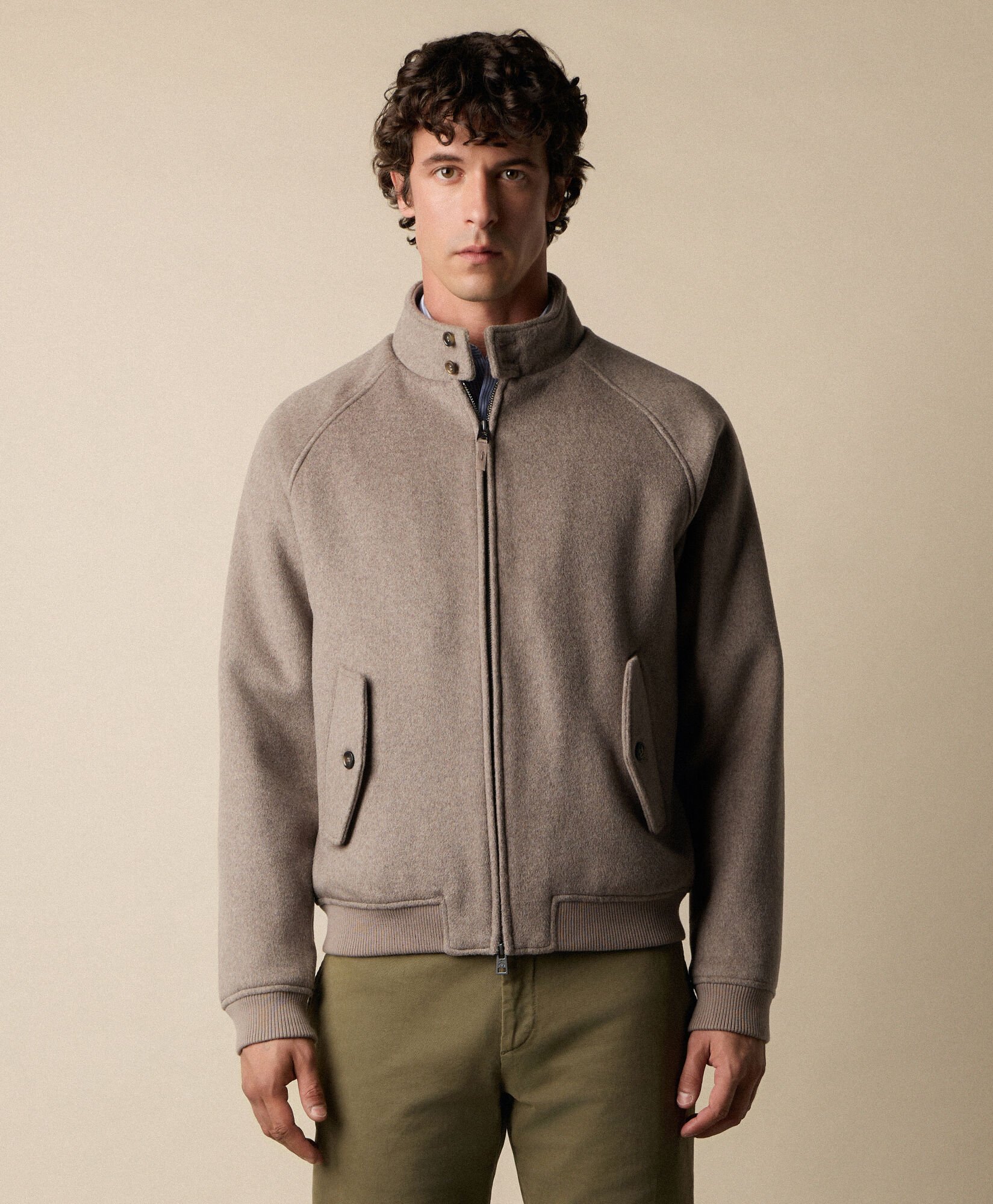 Wool Harrington Jacket