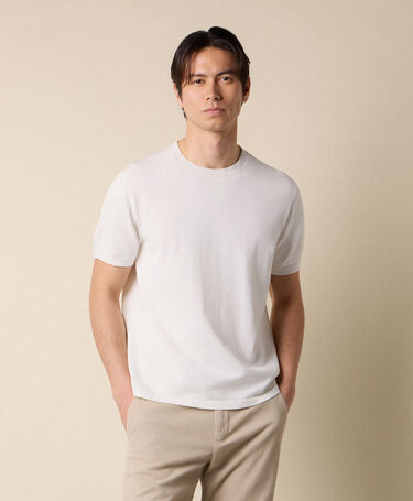 Brooks Brothers T-shirt en Coton Mercerisé Blanc