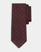 Brooks Brothers Polka Dot Silk Tie Burgundy