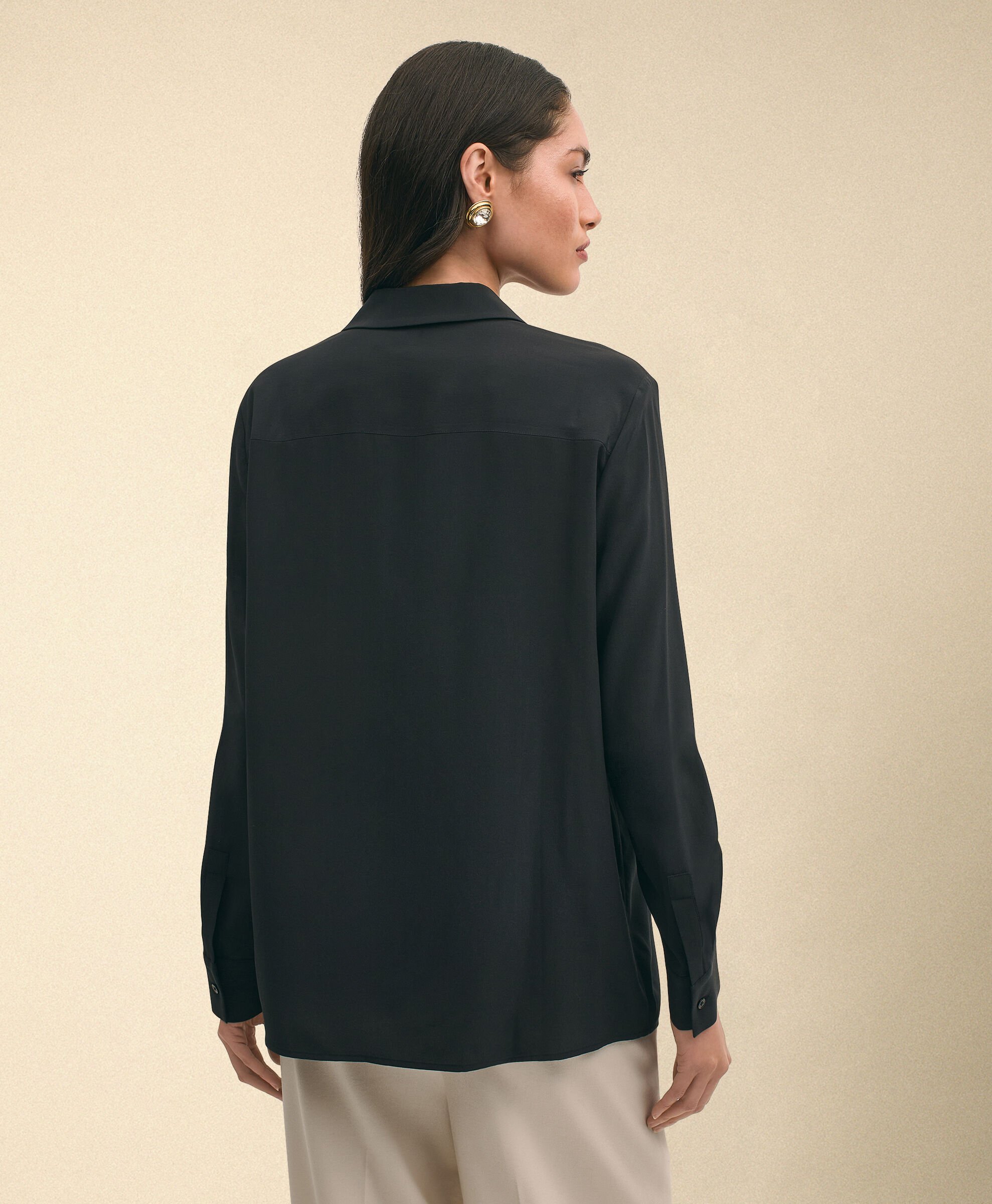 Bluse aus Seiden-Crêpe