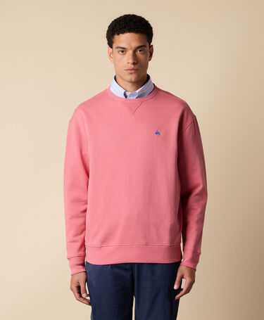 Brooks Brothers Baumwoll-Sweatshirt mit gesticktem Logo Rosa