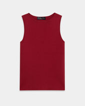 Brooks Brothers Rib-Knit Tank Top Merlot