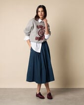 Brooks Brothers Cotton Sweatshirt with Logo Grey