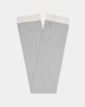 Brooks Brothers Chevron Wool Scarf Light Grey