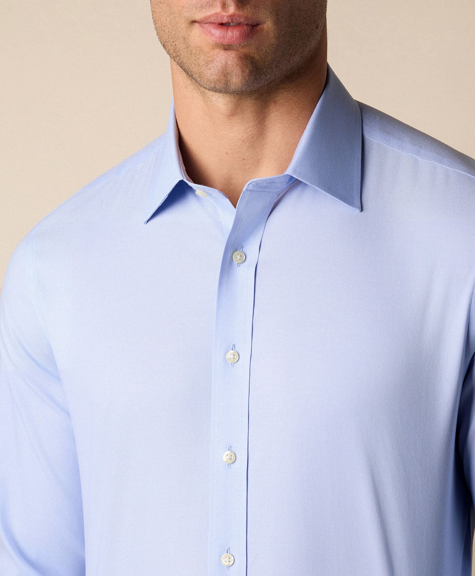 Slim Fit Non-Iron Oxford Shirt with Ainsley Collar