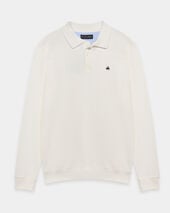 Brooks Brothers Cotton Polo Sweatshirt White