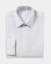 Brooks Brothers Regular Fit Cotton Shirt with Ainsley Collar Blue Brooks Brothers Regular Fit Cotton Shirt with Ainsley Collar Blue