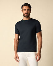 Brooks Brothers T-shirt en Coton Bleu Marine Foncé