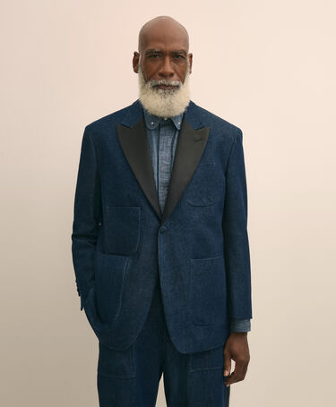 Brooks Brothers Brooks Brothers x Engineered Garments - Denim Oversized Dinner Jacket Denim