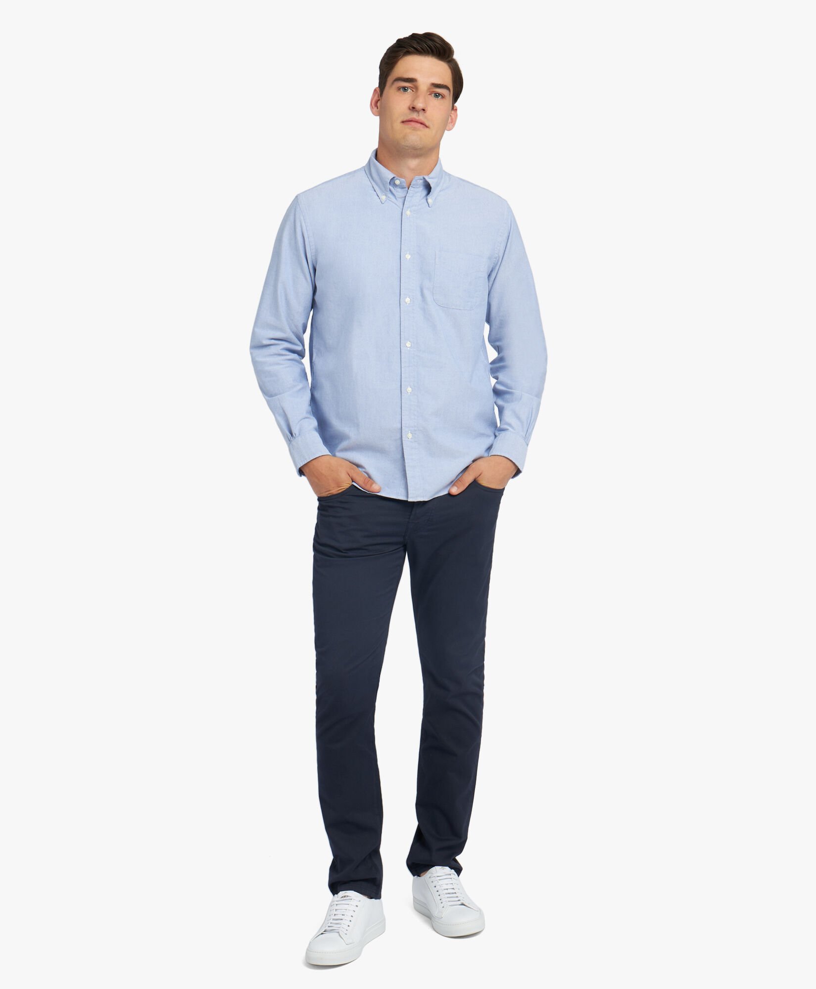 Regular Fit Oxford Friday Shirt with Button Down Collar