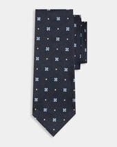 Brooks Brothers Micro Effect Silk Tie Blue