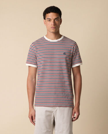Brooks Brothers Striped Cotton Blend T-Shirt Multicolor