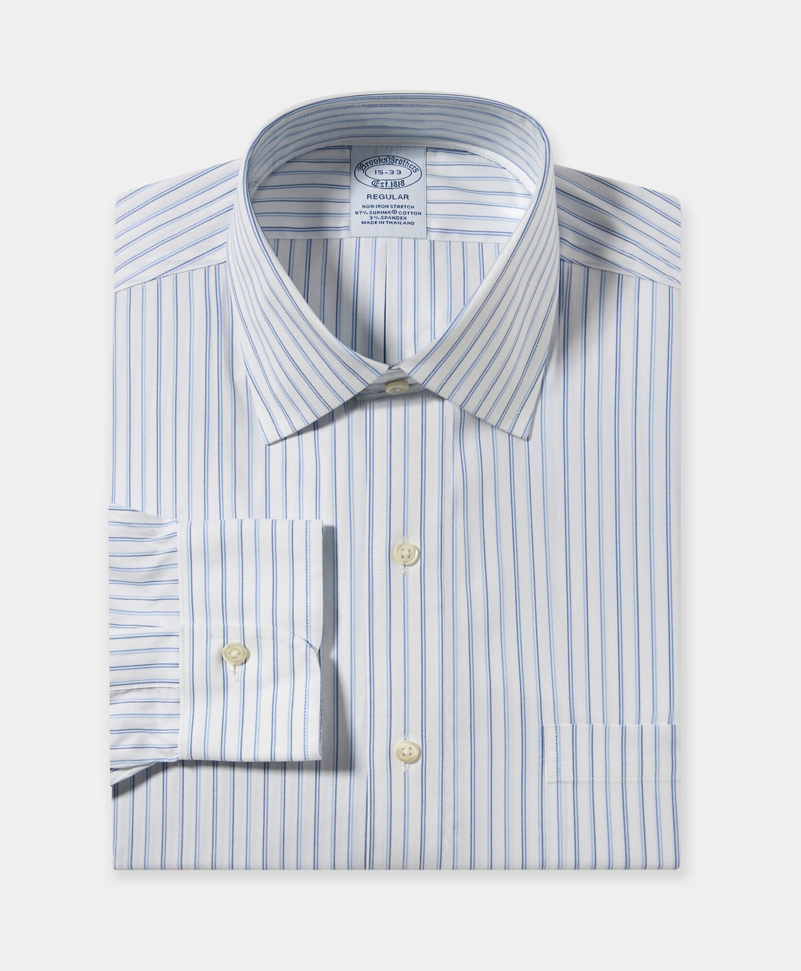 Regular Fit Non-Iron Oxford Pinpoint Shirt with Ainsley Collar