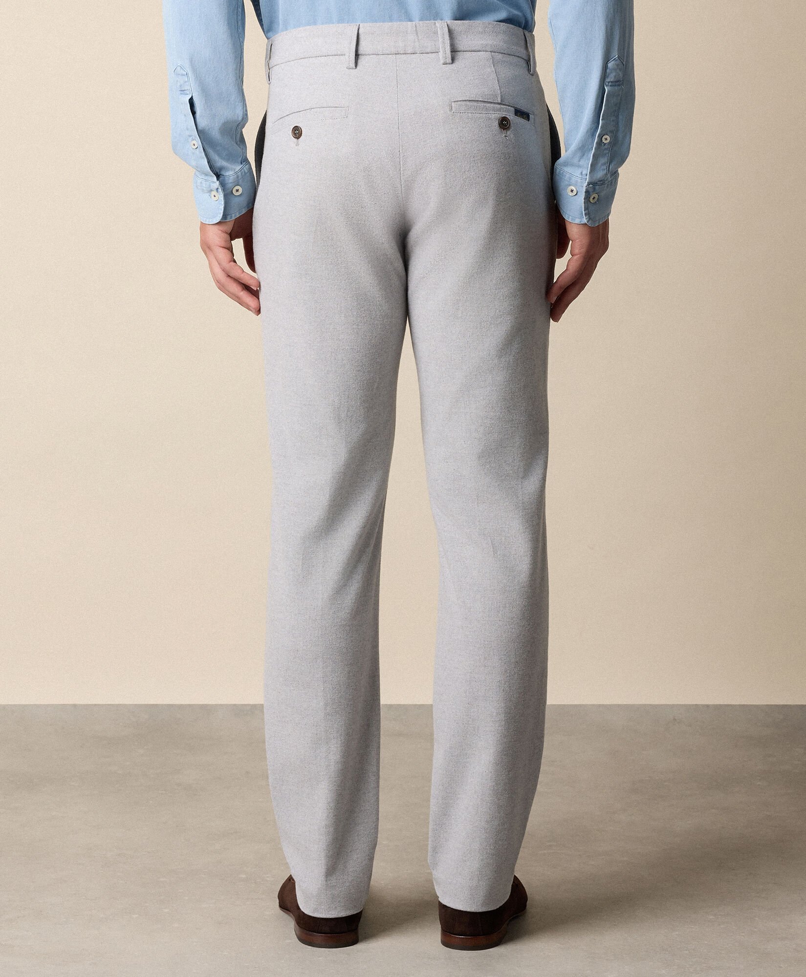 Chino aus Baumwollflanell Regular Fit