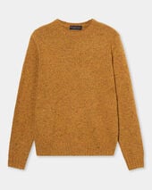 Brooks Brothers Speckled Wool Crewneck Sweater  Mustard