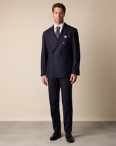 Brooks Brothers Chalkstripe Wool Suit Navy