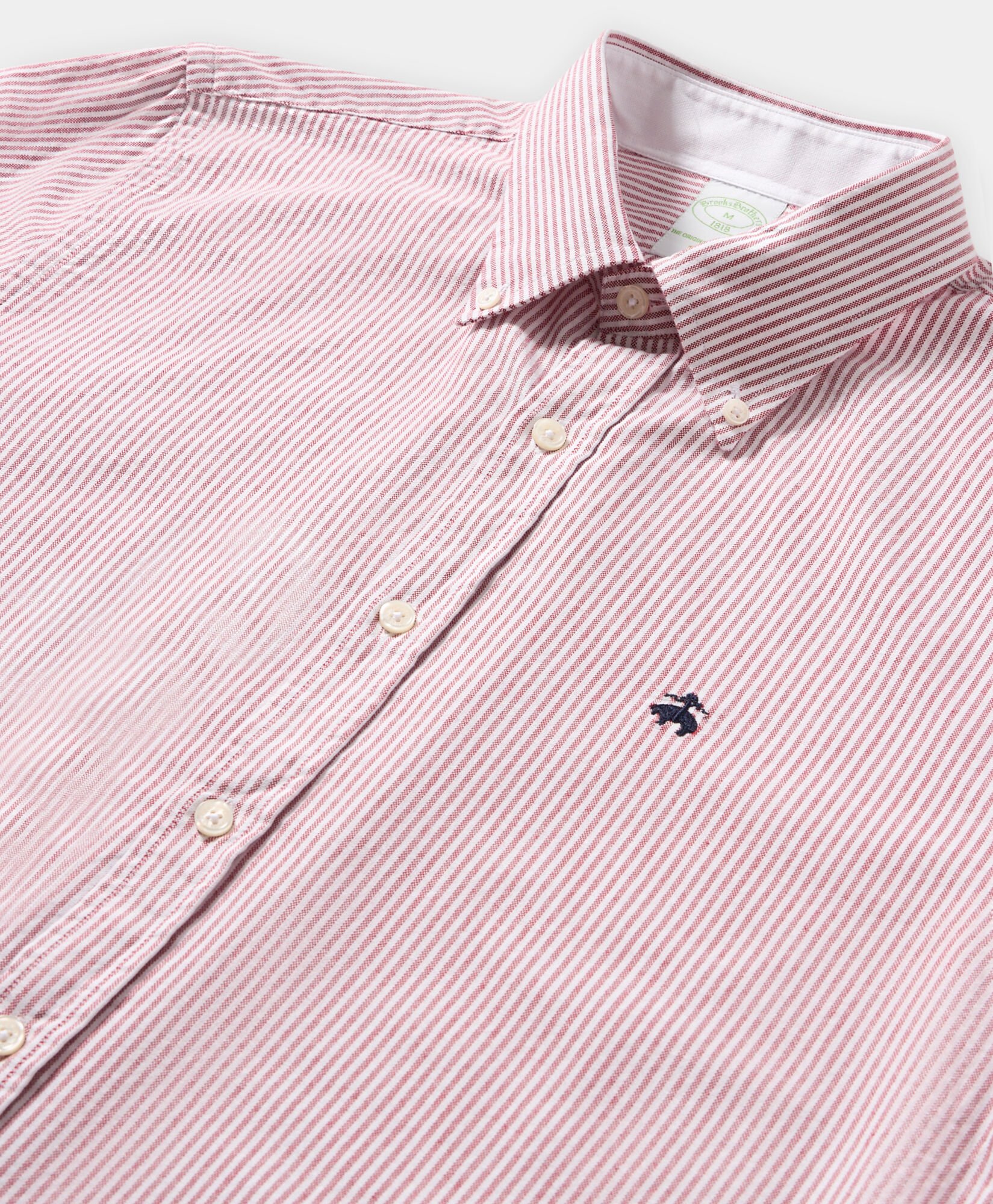 Camicia Slim Fit Oxford con Collo Button Down