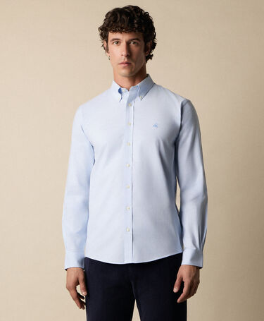 Brooks Brothers Slim Fit Oxford Non-Iron Button Down Shirt Light Blue