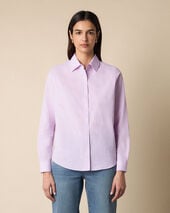 Brooks Brothers Hemd aus Baumwolle mit Micro-Vichy-Muster und Logo Flieder