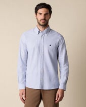 Brooks Brothers Slim Fit Oxford Shirt with Button Down Collar Navy