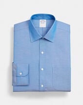 Brooks Brothers Regular Fit Non-Iron Supima Oxford Pinpoint Shirt with Ainsley Collar Blue