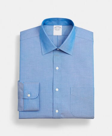 Brooks Brothers Regular Fit Non-Iron Oxford-Hemd mit Ainsley-Kragen Blau
