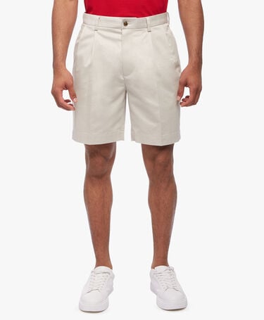 Brooks Brothers Bermuda con Pinces Beige chiaro