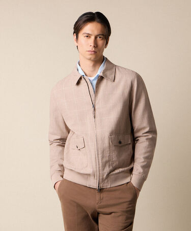 Brooks Brothers Bomber de Lino a Cuadros Arena