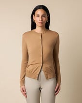 Brooks Brothers Merino Wool Cardigan Camel