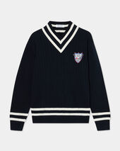 Brooks Brothers Brooks Brothers x Canottieri - Pullover aus Rippbaumwolle Marineblau