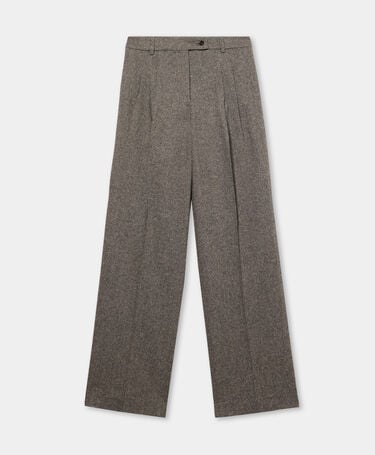 Brooks Brothers Spodnie Knickerbocker z Podwójnymi Zaszewkami Naturalny