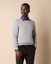 Brooks Brothers Maglione con Logo Grigio Chiaro