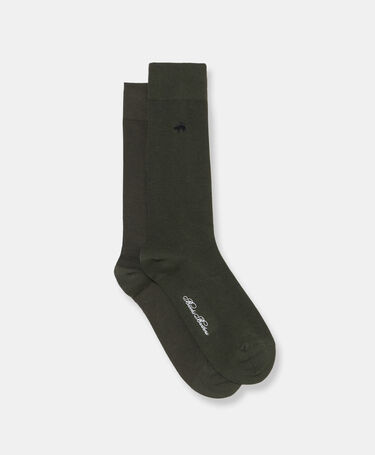 Brooks Brothers Colorful Cotton Socks Military