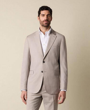 Brooks Brothers Twill Virgin Wool Blazer Chalk