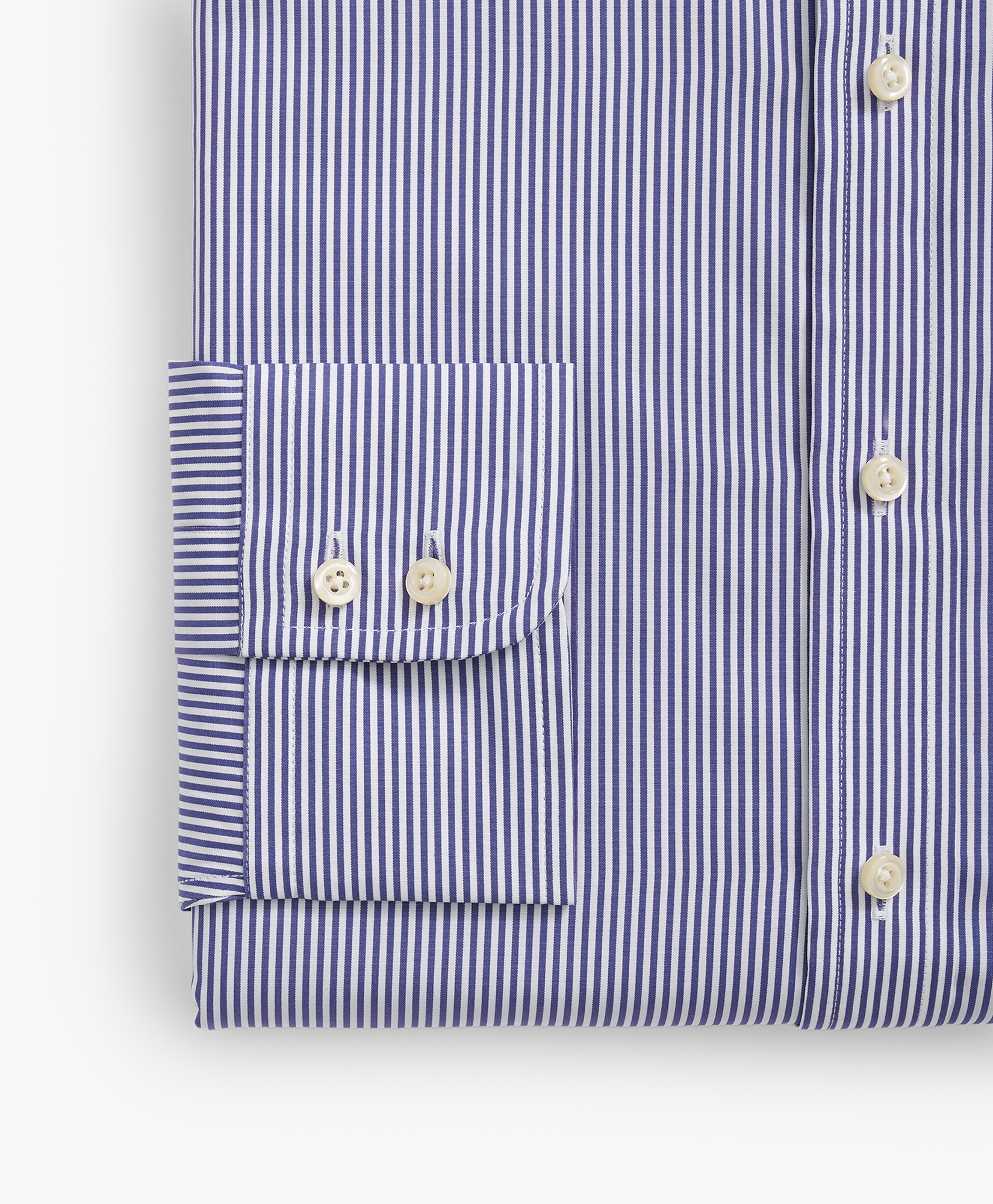  Brooks Brothers Striped Regular Fit Thomas Mason Dress Shirt With English Spread Collar - Man Dress Shirts Purple 18 