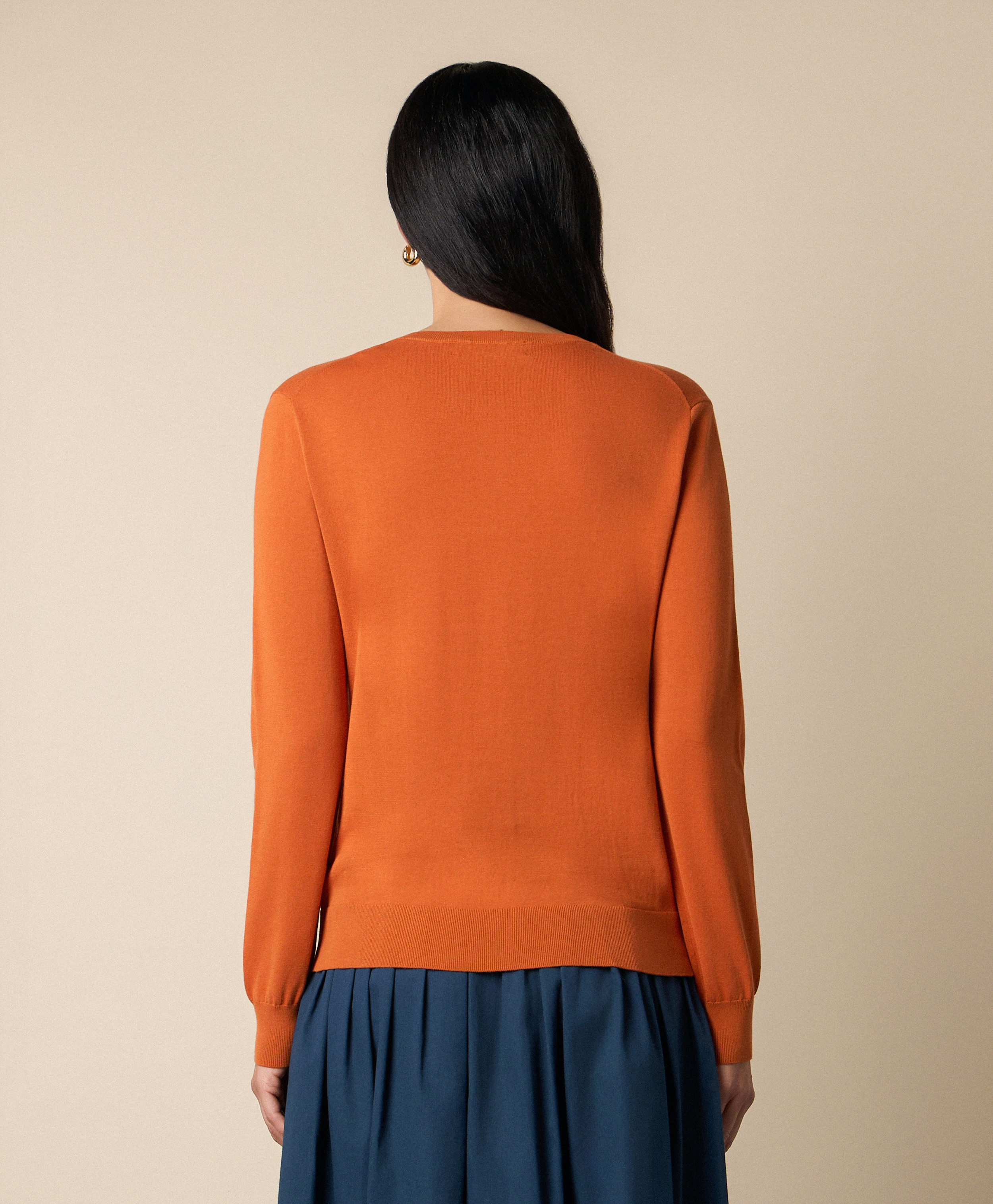  Brooks Brothers Cardigan Aus Baumwolle - Frau Strickwaren Rost M 