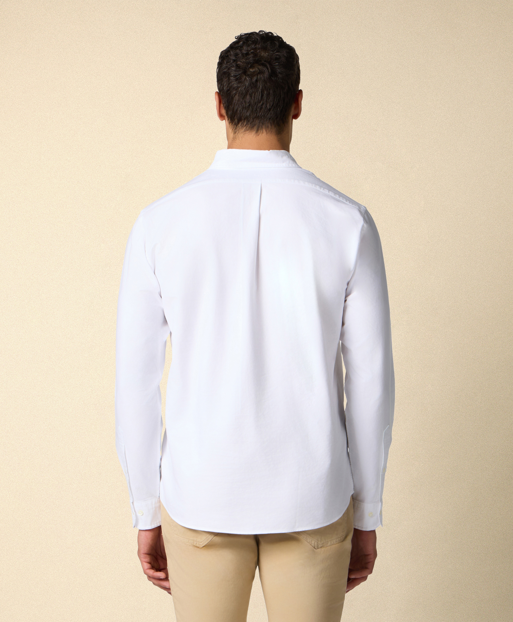  Brooks Brothers Camicia Regular Fit In Oxford Lavato Con Collo Button Down - Uomo Camicie Casual Bianco L 