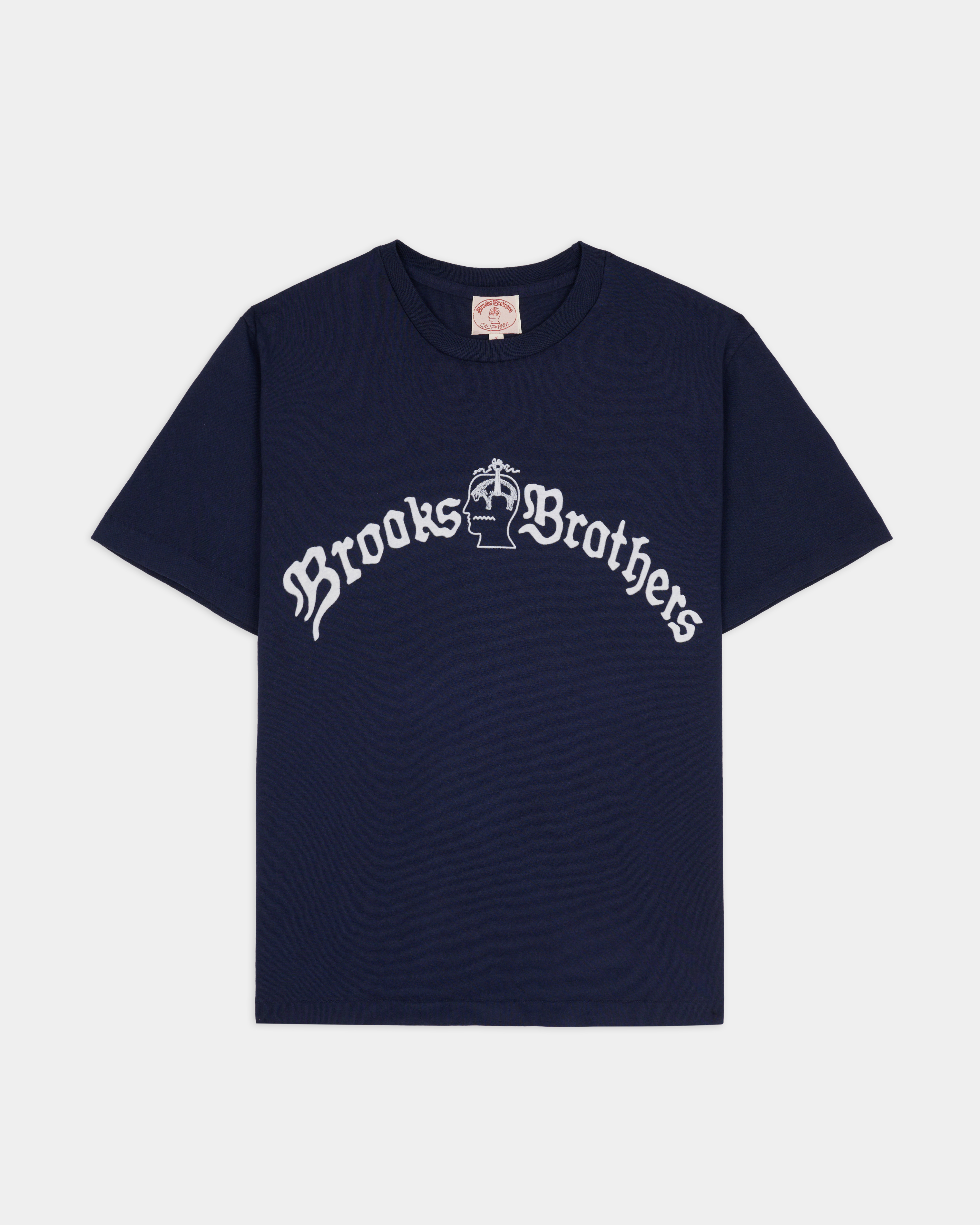 Brain Dead x Brooks Brothers California Tubular T-Shirt in Navy