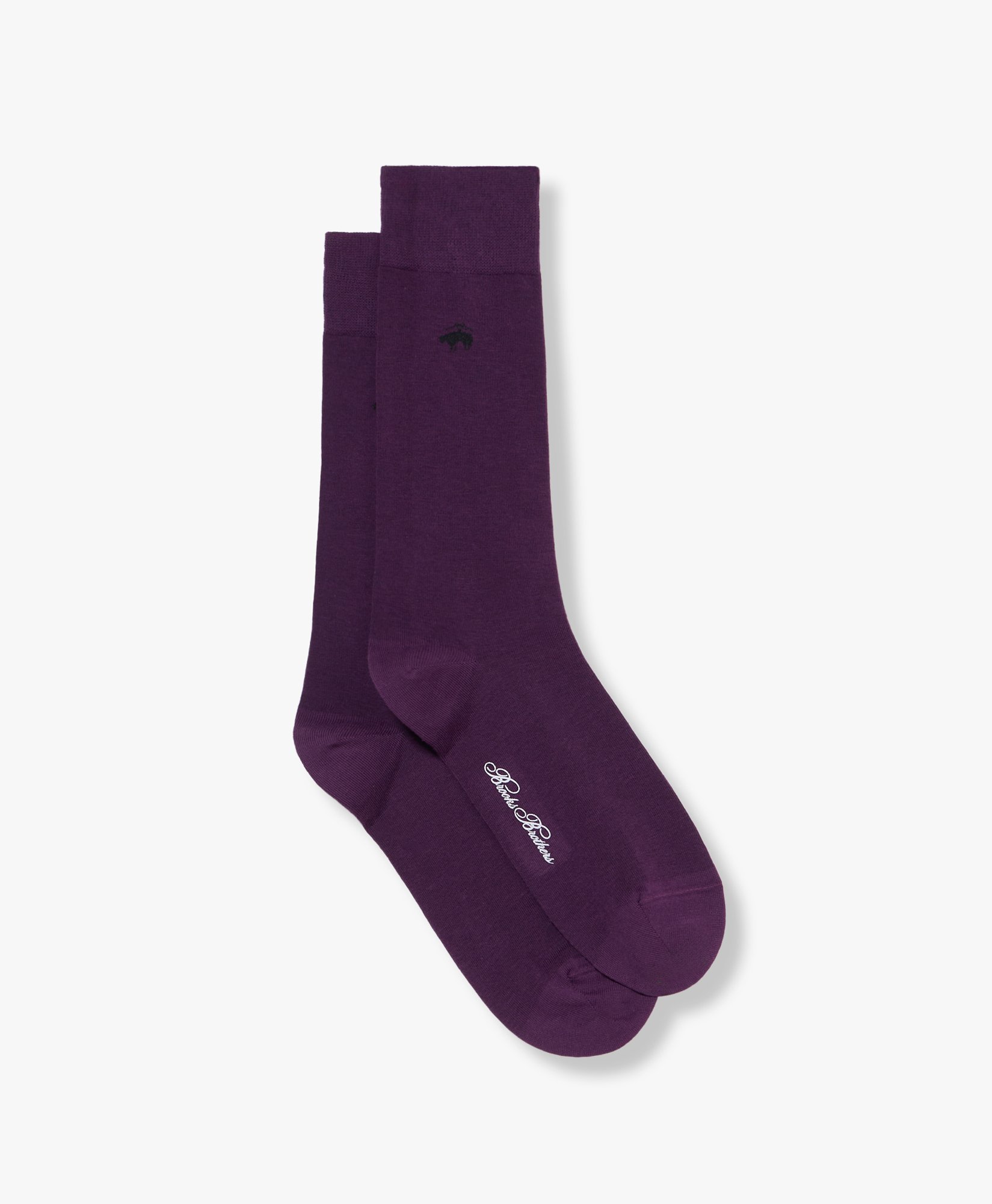 Mid-calf Cotton Socks - Uomo Calze Purple One Size