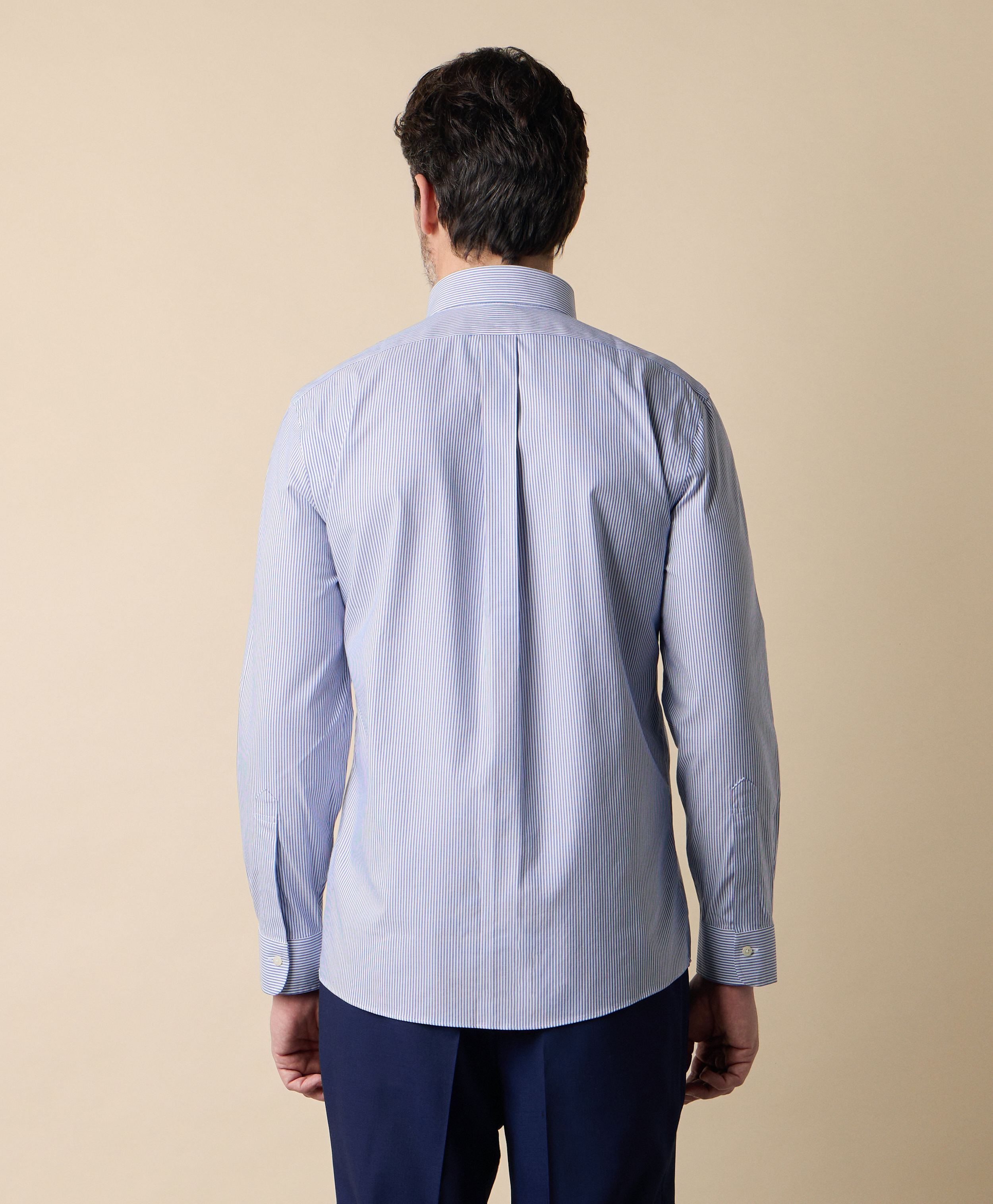  Brooks Brothers Camicia Slim Fit Non-iron Oxford Con Collo Button Down - Uomo Camicie Formali Blu 18 