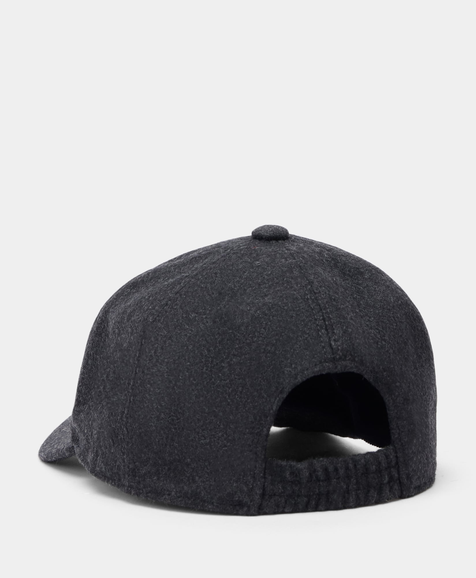  Brooks Brothers Baseballkappe Aus Wolle Und Kaschmir Mit Logo - Mann Mützen, Schals Und Handschuhe Dunkelgrau One Size 